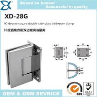 Square 90 Degree  Stainless Steel Glass Bathroom Shower Clamp