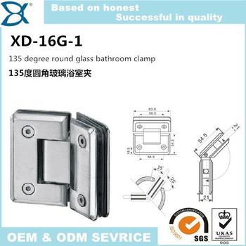  glass bathroom shower hinge XD-16G-1